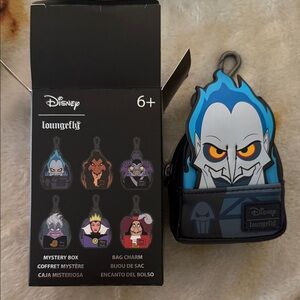 Loungefly Blue Hades Vinyl Bag Charm Keychain